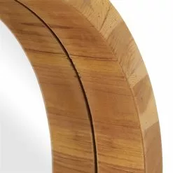 Grayson Lane 23.80-in X 23.80-in Round Brown Wall Mirror -GRAYSON LANE SHOP 330945037 AlternateImage3