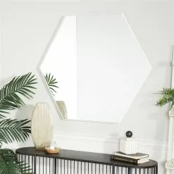 Grayson Lane 35-in X 40-in Irregular White Wall Mirror -GRAYSON LANE SHOP 330945039 AlternateImage1