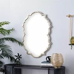 Grayson Lane 36-in X 24.70-in Oval Gold Wall Mirror -GRAYSON LANE SHOP 330945041 AlternateImage1