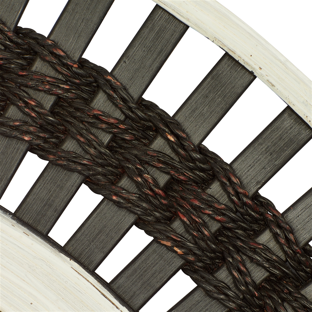 Grayson Lane 36.13-in X 36.13-in Round Brown Wall Mirror 6 Grayson Lane 36.13-in X 36.13-in Round Brown Wall Mirror - Image 6