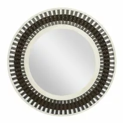 Grayson Lane 36.13-in X 36.13-in Round Brown Wall Mirror 8 Grayson Lane 36.13-in X 36.13-in Round Brown Wall Mirror -GRAYSON LANE SHOP 330945047 MainImage 001