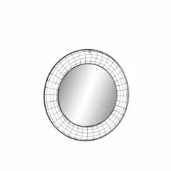 Grayson Lane 36.30-in X 36.30-in Round Black Wall Mirror