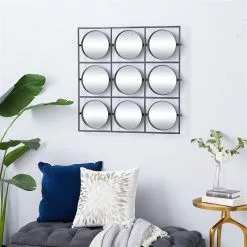 Grayson Lane 27.56-in X 27.56-in Square Black Wall Mirror 10 Grayson Lane 27.56-in X 27.56-in Square Black Wall Mirror -GRAYSON LANE SHOP 330945051 AlternateImage1