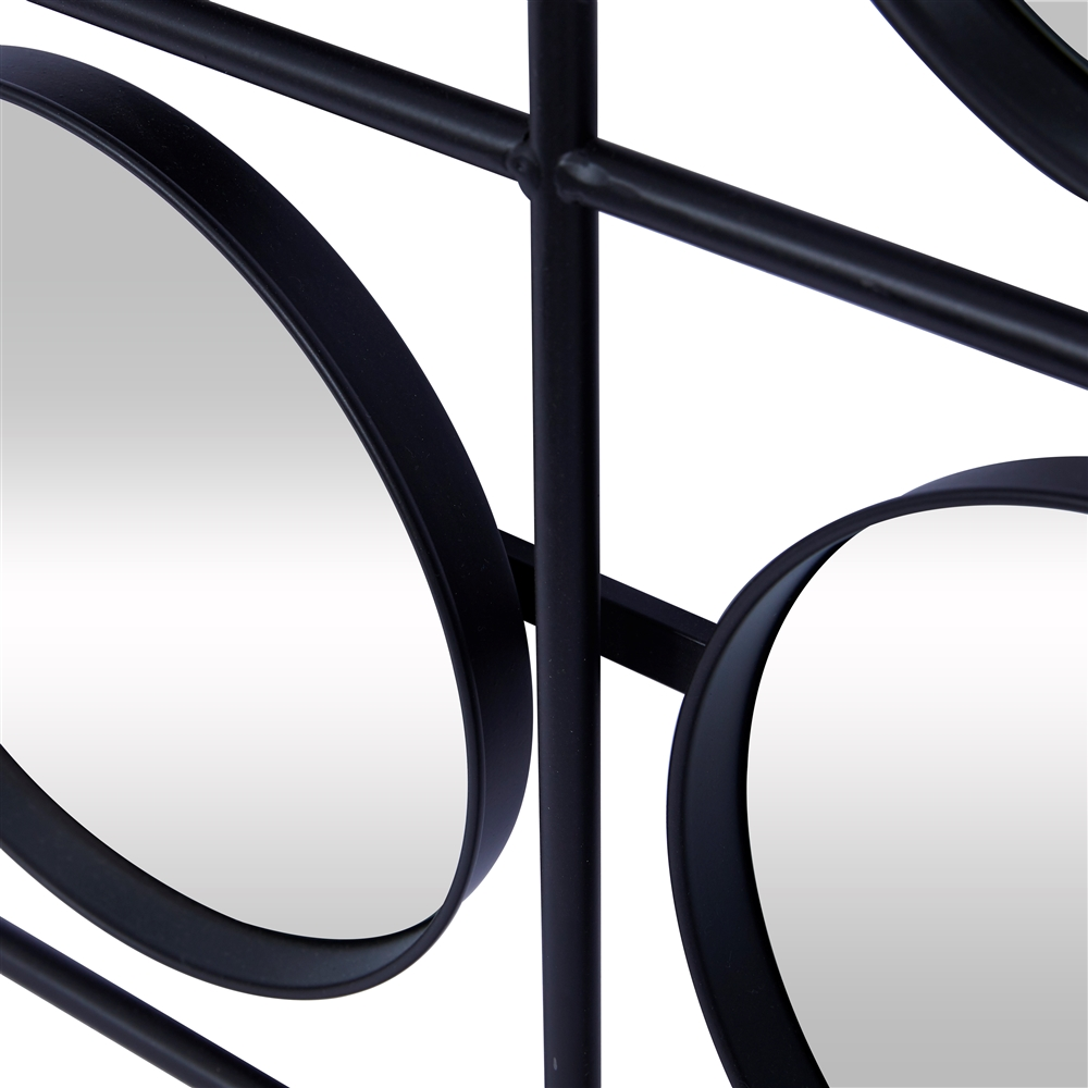 Grayson Lane 27.56-in X 27.56-in Square Black Wall Mirror 1 Grayson Lane 27.56-in X 27.56-in Square Black Wall Mirror