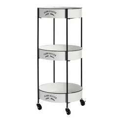 Grayson Lane Black Metal Base With Iron Top Kitchen Cart (34-in X 16-in) 8 Grayson Lane Black Metal Base With Iron Top Kitchen Cart (34-in X 16-in) -GRAYSON LANE SHOP 330945063 AlternateImage5
