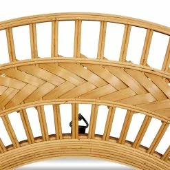 Grayson Lane 35.63-in X 35.63-in Round Brown Wall Mirror