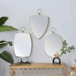 Grayson Lane 24.25-in X 14.88-in Irregular Gold Wall Mirror -GRAYSON LANE SHOP 330945074 AlternateImage1