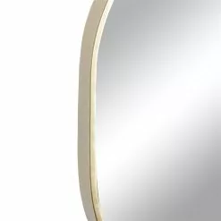 Grayson Lane 24.25-in X 14.88-in Irregular Gold Wall Mirror