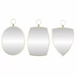 Grayson Lane 24.25-in X 14.88-in Irregular Gold Wall Mirror -GRAYSON LANE SHOP 330945074 MainImage 001