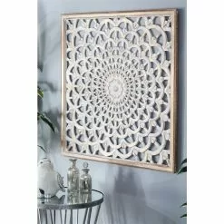 Grayson Lane 36-in H X 36-in W Ornamental Square Wood Wall Accent -GRAYSON LANE SHOP 330945080 AlternateImage2