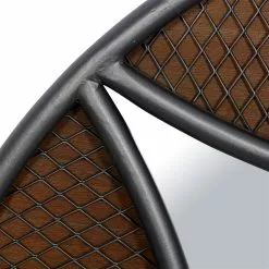 Grayson Lane 31.5-in X 31.5-in Round Brown Wall Mirror -GRAYSON LANE SHOP 330945082 AlternateImage4