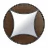 Grayson Lane 31.5-in X 31.5-in Round Brown Wall Mirror
