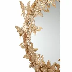 Grayson Lane 27.5-in X 27.5-in Round Gold Wall Mirror -GRAYSON LANE SHOP 330945090 AlternateImage3