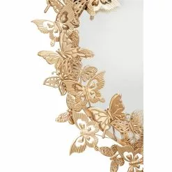 Grayson Lane 27.5-in X 27.5-in Round Gold Wall Mirror