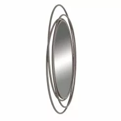 Grayson Lane 39.88-in X 42.25-in Round Grey Wall Mirror