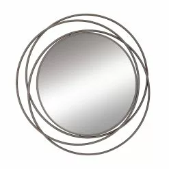 Grayson Lane 39.88-in X 42.25-in Round Grey Wall Mirror -GRAYSON LANE SHOP 330945092 MainImage 001