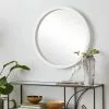 Grayson Lane 32-in X 32-in Round White Wall Mirror