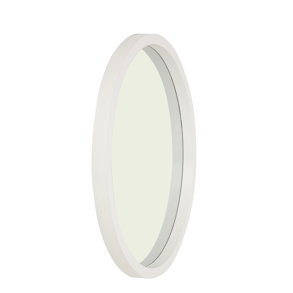 Grayson Lane 32-in X 32-in Round White Wall Mirror 4 Grayson Lane 32-in X 32-in Round White Wall Mirror - Image 4