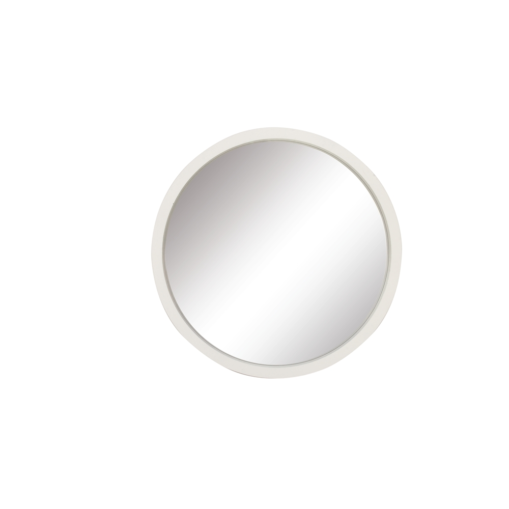 Grayson Lane 32-in X 32-in Round White Wall Mirror 3 Grayson Lane 32-in X 32-in Round White Wall Mirror - Image 3