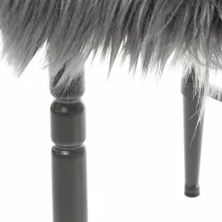 Grayson Lane Modern Grey Faux Fur And Frame Rectangle Ottoman 8 Grayson Lane Modern Grey Faux Fur And Frame Rectangle Ottoman -GRAYSON LANE SHOP 330945107 AlternateImage3