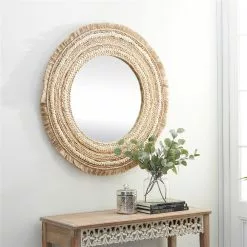 Grayson Lane 38-in X 38-in Round Wall Mirror