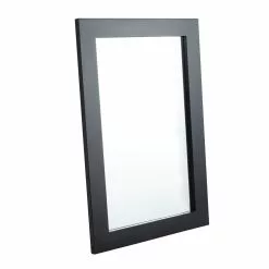 Grayson Lane 36-in X 24-in Rectangle Black Wall Mirror