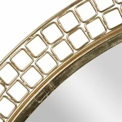 Grayson Lane 36.63-in X 36.63-in Round Gold Wall Mirror