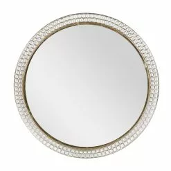 Grayson Lane 36.63-in X 36.63-in Round Gold Wall Mirror -GRAYSON LANE SHOP 330945169 MainImage 001