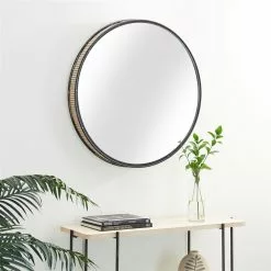 Grayson Lane 31.5-in X 31.5-in Contemporary Round Black Wall Mirror 9 Grayson Lane 31.5-in X 31.5-in Contemporary Round Black Wall Mirror -GRAYSON LANE SHOP 330945177 AlternateImage1