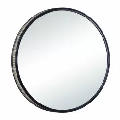 Grayson Lane 31.5-in X 31.5-in Contemporary Round Black Wall Mirror 8 Grayson Lane 31.5-in X 31.5-in Contemporary Round Black Wall Mirror -GRAYSON LANE SHOP 330945177 AlternateImage5