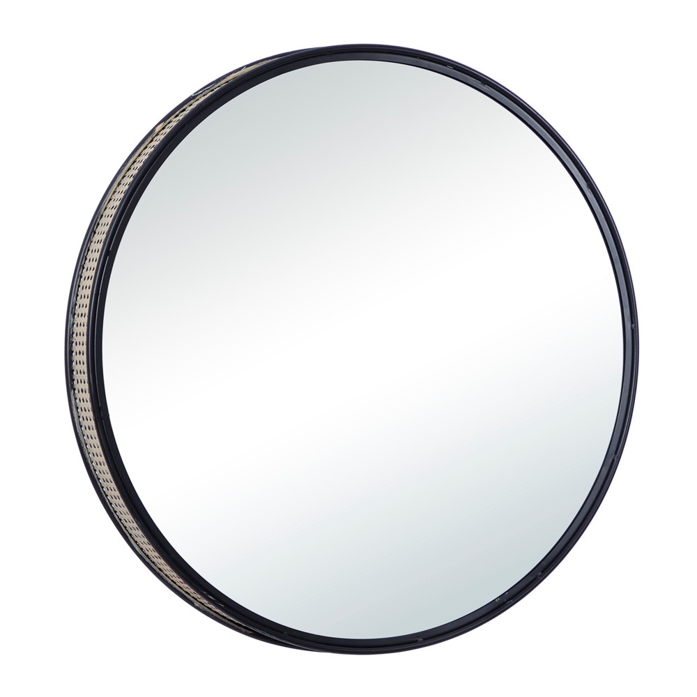 Grayson Lane 31.5-in X 31.5-in Contemporary Round Black Wall Mirror 3 Grayson Lane 31.5-in X 31.5-in Contemporary Round Black Wall Mirror - Image 3