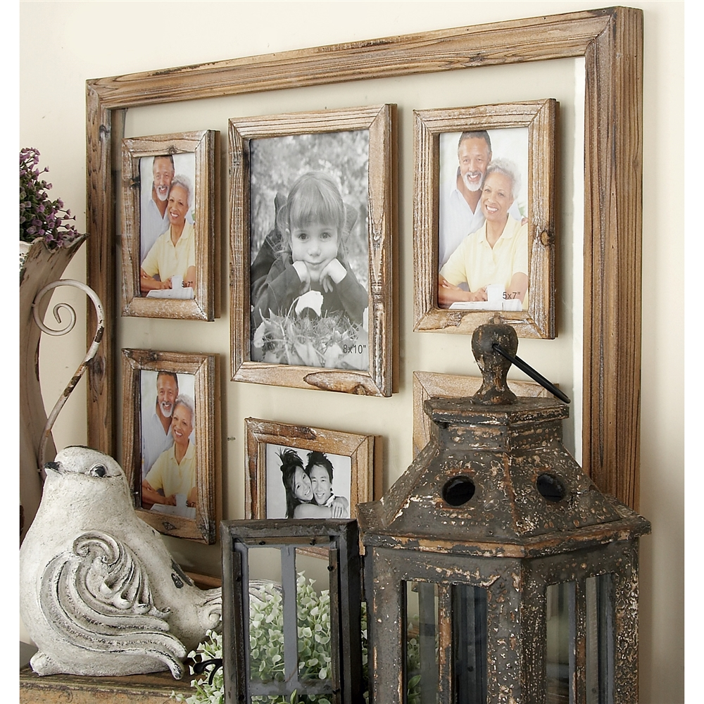 Grayson Lane 24-in X 31-in Brown Wood Vintage Wall Photo Frame 1 Grayson Lane 24-in X 31-in Brown Wood Vintage Wall Photo Frame