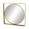 Grayson Lane 34.13-in X 34.13-in Round Gold Wall Mirror