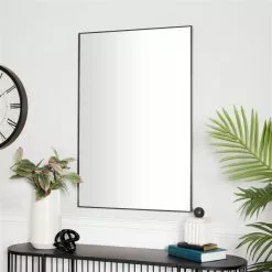 Grayson Lane 36-in X 24-in Rectangle Black Wooden Wall Mirror 8 Grayson Lane 36-in X 24-in Rectangle Black Wooden Wall Mirror -GRAYSON LANE SHOP 330945196 AlternateImage1