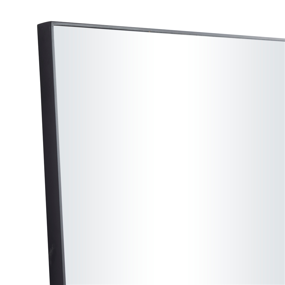 Grayson Lane 36-in X 24-in Rectangle Black Wooden Wall Mirror 2 Grayson Lane 36-in X 24-in Rectangle Black Wooden Wall Mirror - Image 2