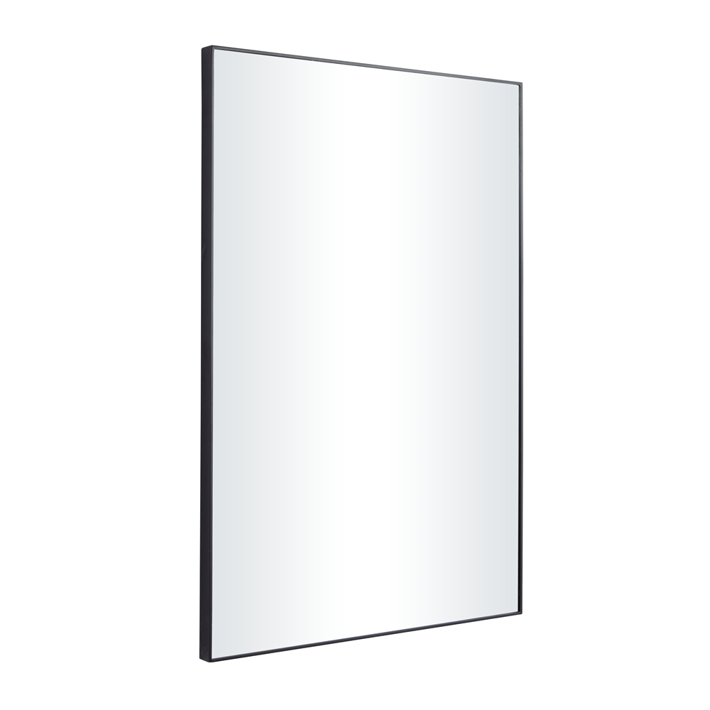 Grayson Lane 36-in X 24-in Rectangle Black Wooden Wall Mirror 3 Grayson Lane 36-in X 24-in Rectangle Black Wooden Wall Mirror - Image 3