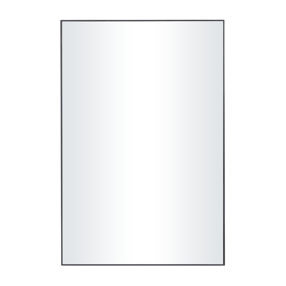 Grayson Lane 36-in X 24-in Rectangle Black Wooden Wall Mirror 1 Grayson Lane 36-in X 24-in Rectangle Black Wooden Wall Mirror