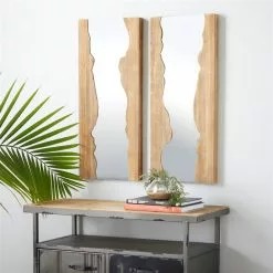 Grayson Lane 31.40-in X 13.5-in Rectangle Brown Wall Mirror -GRAYSON LANE SHOP 330945199 AlternateImage2