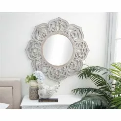 Grayson Lane 32-in X 32-in Irregular White Wall Mirror -GRAYSON LANE SHOP 330945201 AlternateImage1