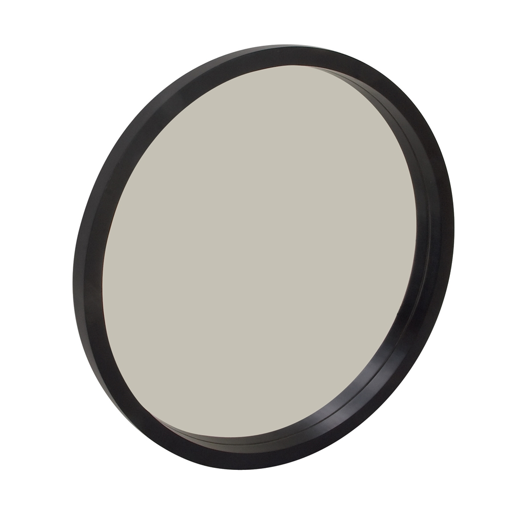 Grayson Lane 32-in X 32-in Round Black Wall Mirror 5 Grayson Lane 32-in X 32-in Round Black Wall Mirror - Image 5