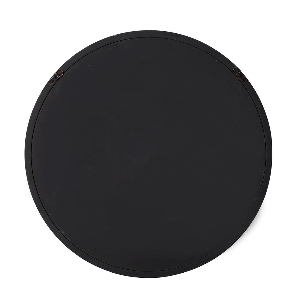 Grayson Lane 32-in X 32-in Round Black Wall Mirror 4 Grayson Lane 32-in X 32-in Round Black Wall Mirror - Image 4