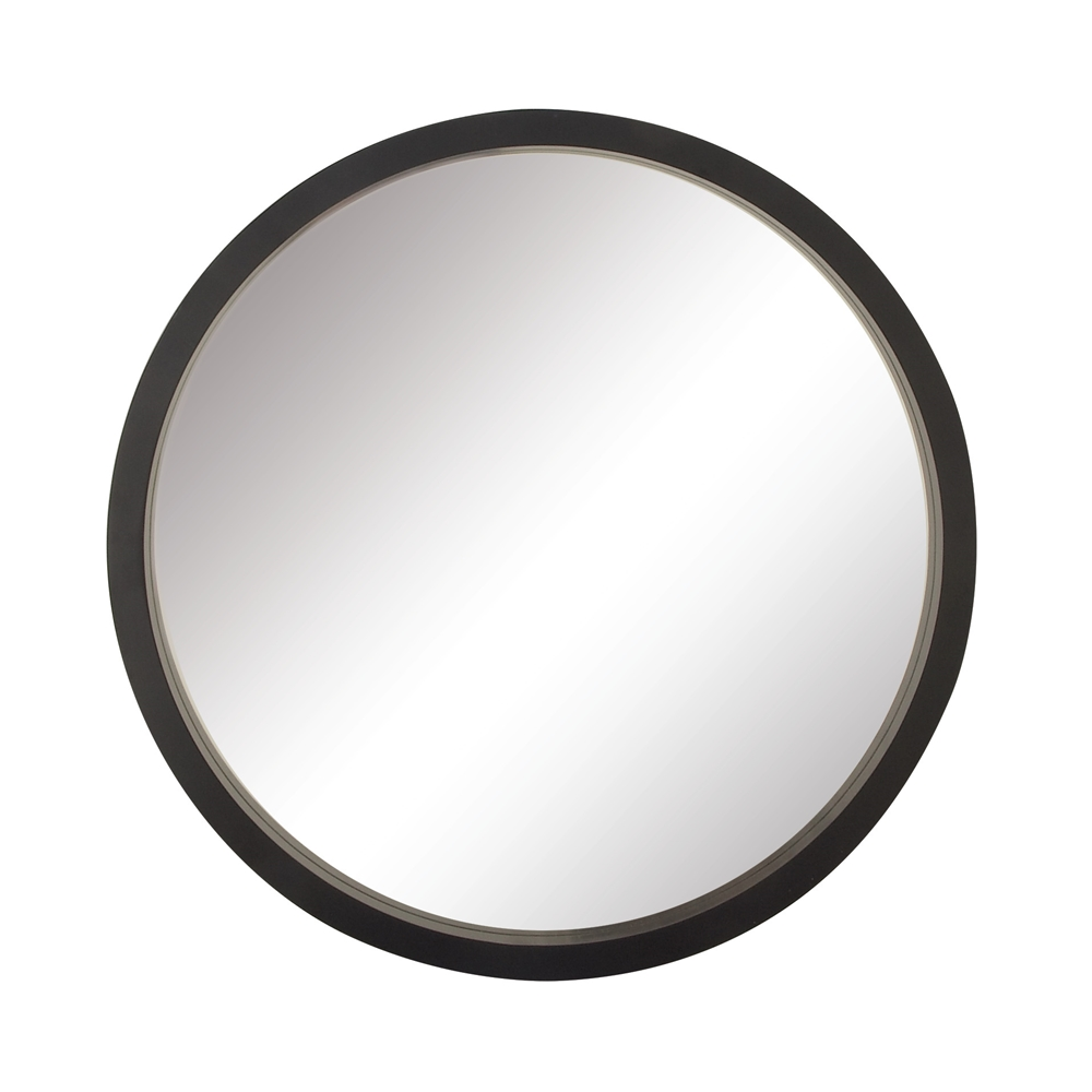 Grayson Lane 32-in X 32-in Round Black Wall Mirror 1 Grayson Lane 32-in X 32-in Round Black Wall Mirror