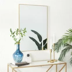Grayson Lane 36-in X 24-in Rectangle Gold Wall Mirror -GRAYSON LANE SHOP 330945220 AlternateImage1