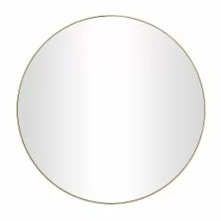 Grayson Lane 36-in X 36-in Round Gold Wall Mirror