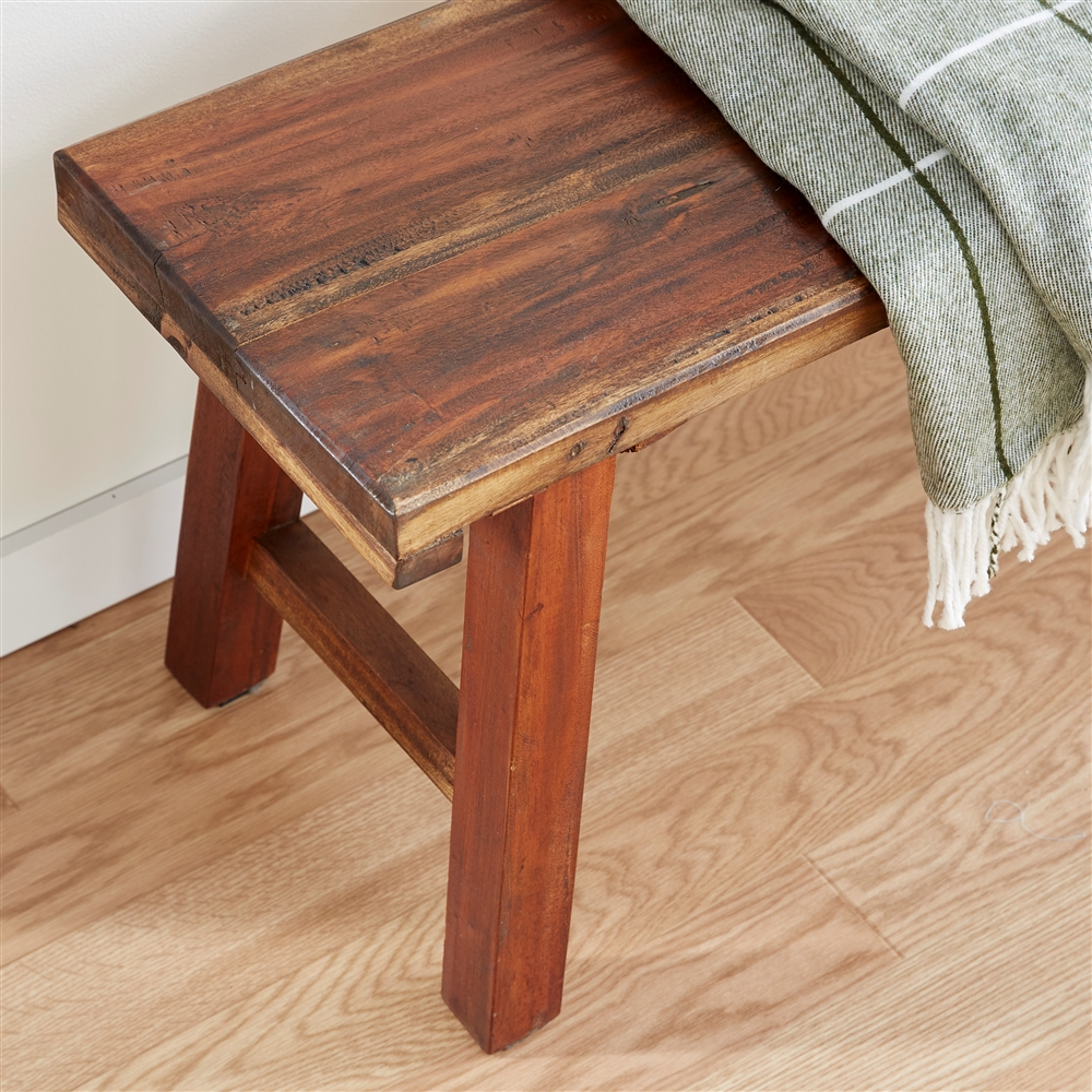 Grayson Lane 19-in X 44-in Industrial Brown Accent Bench 1 Grayson Lane 19-in X 44-in Industrial Brown Accent Bench