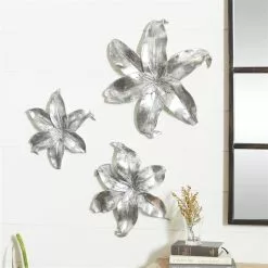 Grayson Lane 18.25-in H X 16.38-in W Floral Resin Wall Accent - Set Of 3 -GRAYSON LANE SHOP 330945249 AlternateImage2