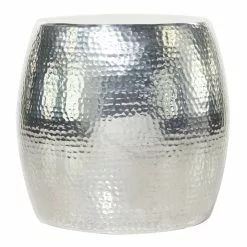 Grayson Lane 16-in X 14-in Silver Aluminum Contemporary Round End Table 8 Grayson Lane 16-in X 14-in Silver Aluminum Contemporary Round End Table -GRAYSON LANE SHOP 330945255 AlternateImage7