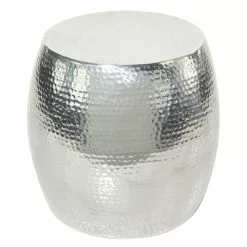 Grayson Lane 16-in X 14-in Silver Aluminum Contemporary Round End Table 10 Grayson Lane 16-in X 14-in Silver Aluminum Contemporary Round End Table -GRAYSON LANE SHOP 330945255 MainImage 001