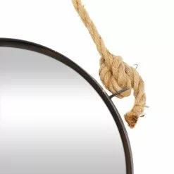 Grayson Lane 35.5-in X 24.10-in Round Brown Wall Mirror -GRAYSON LANE SHOP 330945266 AlternateImage3