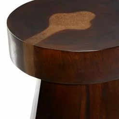 Grayson Lane 20-in X 16-in Brown Wood Contemporary Round End Table 11 Grayson Lane 20-in X 16-in Brown Wood Contemporary Round End Table -GRAYSON LANE SHOP 330945269 AlternateImage3